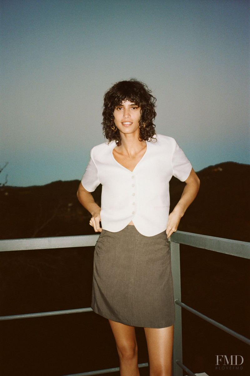 Mica Arganaraz featured in  the Zara lookbook for Pre-Fall 2020