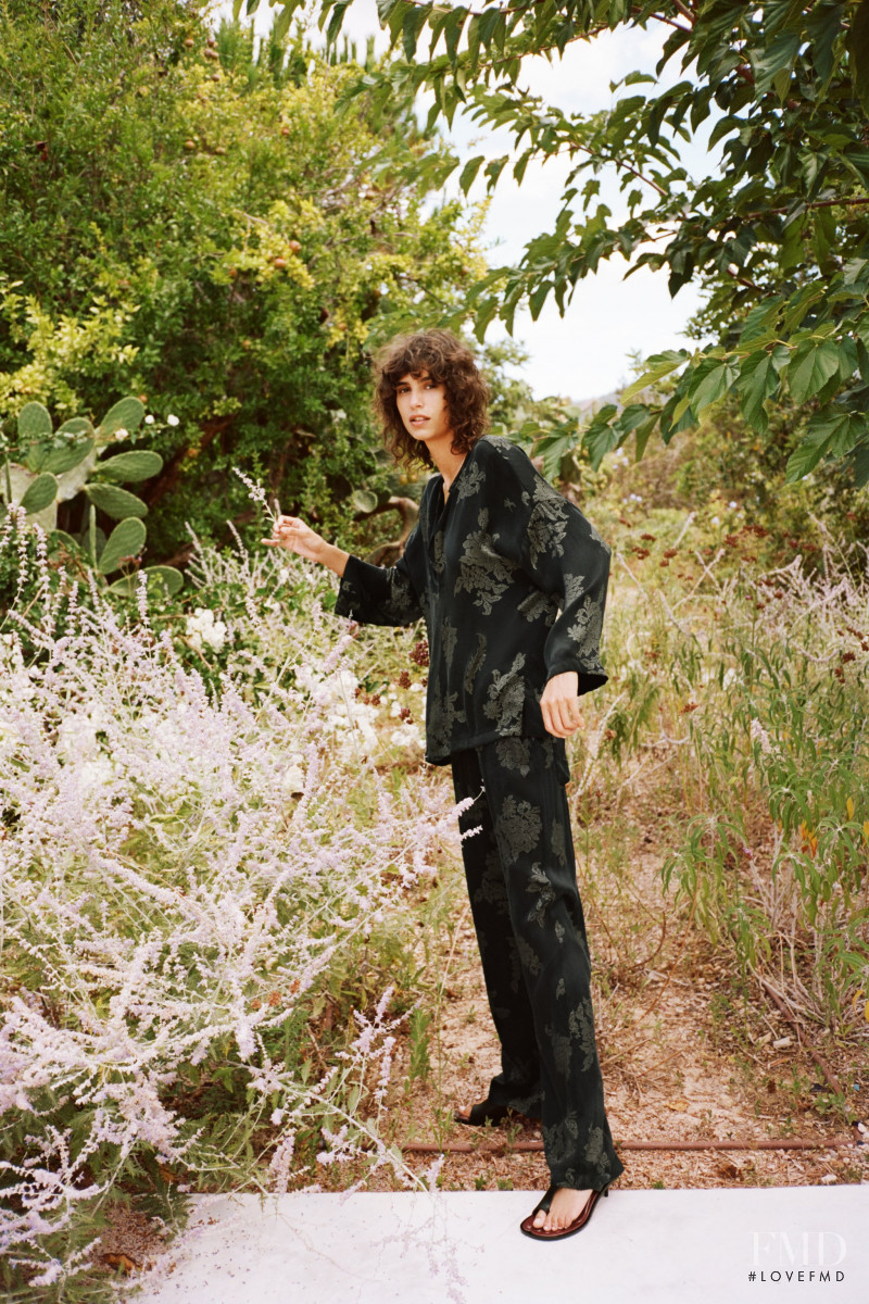 Mica Arganaraz featured in  the Zara lookbook for Pre-Fall 2020