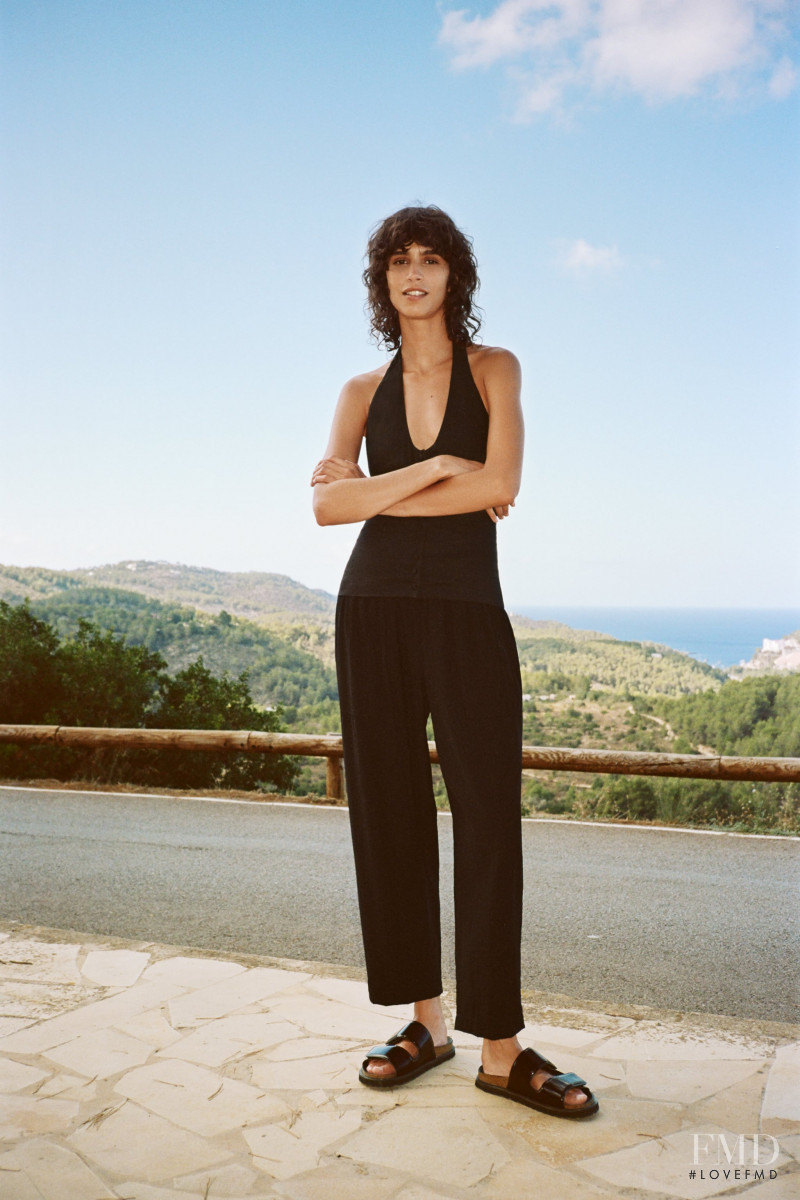 Mica Arganaraz featured in  the Zara lookbook for Pre-Fall 2020