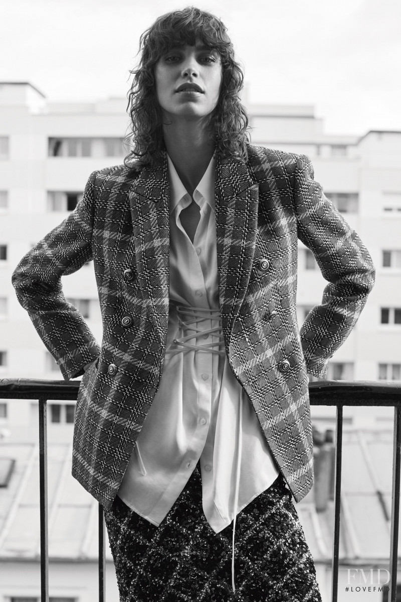 Mica Arganaraz featured in  the Zara lookbook for Winter 2020