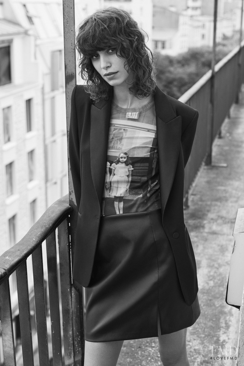 Mica Arganaraz featured in  the Zara lookbook for Winter 2020