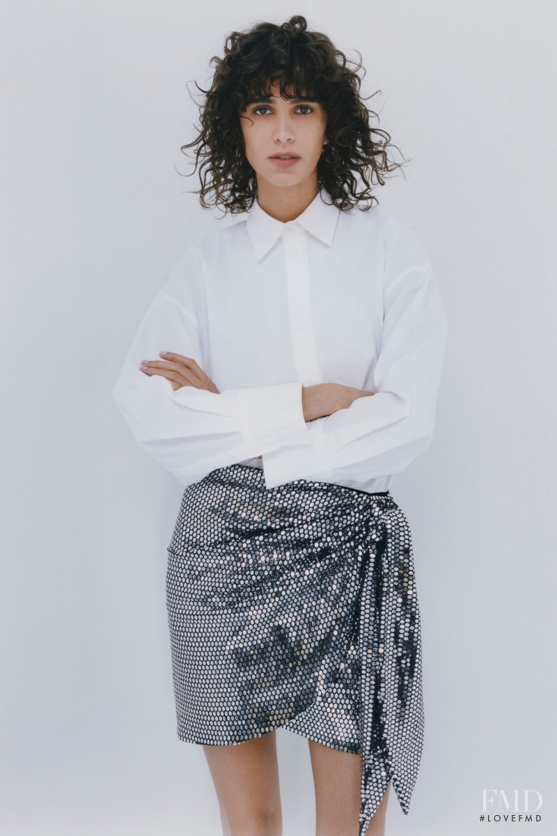 Mica Arganaraz featured in  the Zara lookbook for Winter 2020