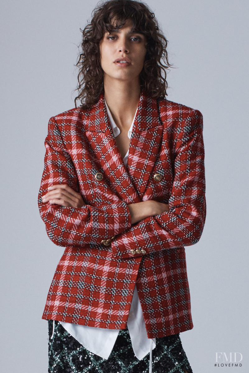 Mica Arganaraz featured in  the Zara lookbook for Winter 2020
