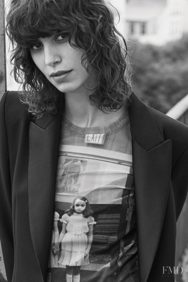 Mica Arganaraz featured in  the Zara lookbook for Winter 2020