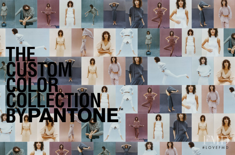 Mica Arganaraz featured in  the Zara The Custom Color Collection by Pantone lookbook for Winter 2020
