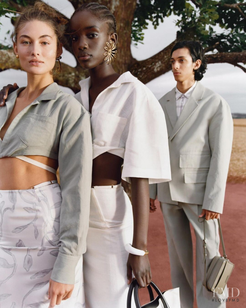 Grace Elizabeth featured in  the Jacquemus L\'Amour lookbook for Spring/Summer 2021