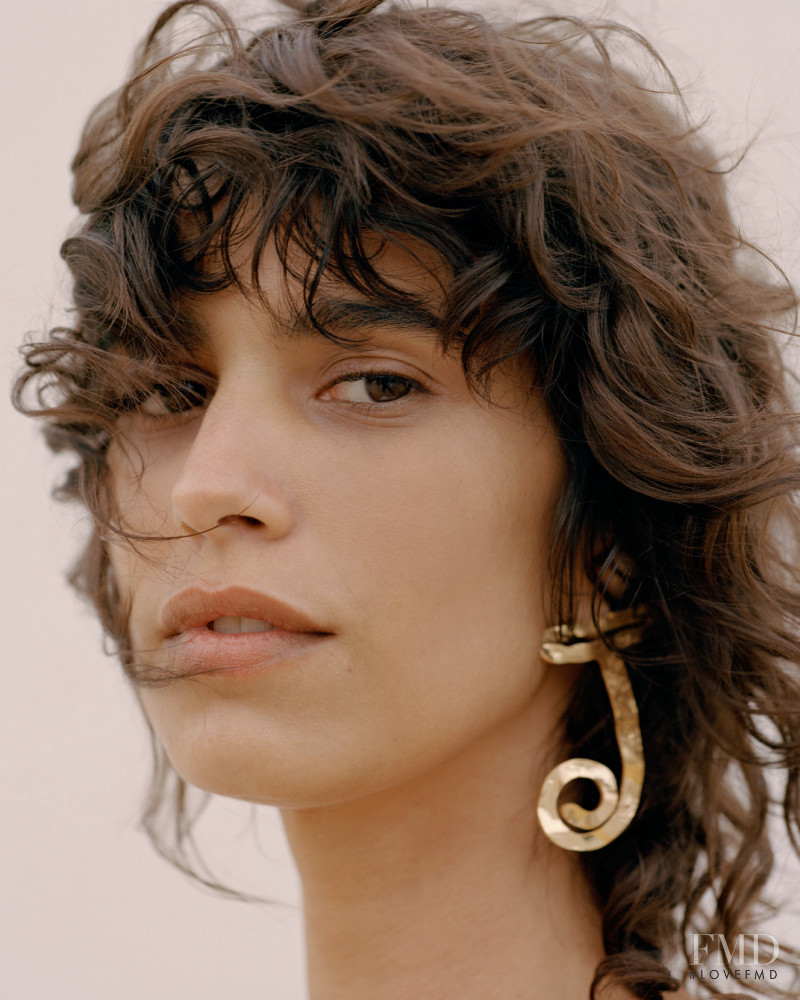 Mica Arganaraz featured in  the Jacquemus L\'Amour lookbook for Spring/Summer 2021