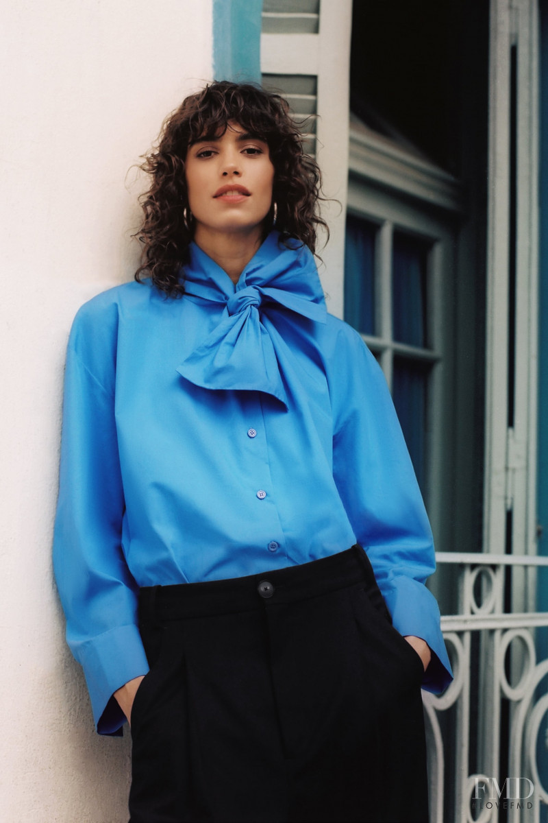 Mica Arganaraz featured in  the Zara lookbook for Spring 2021