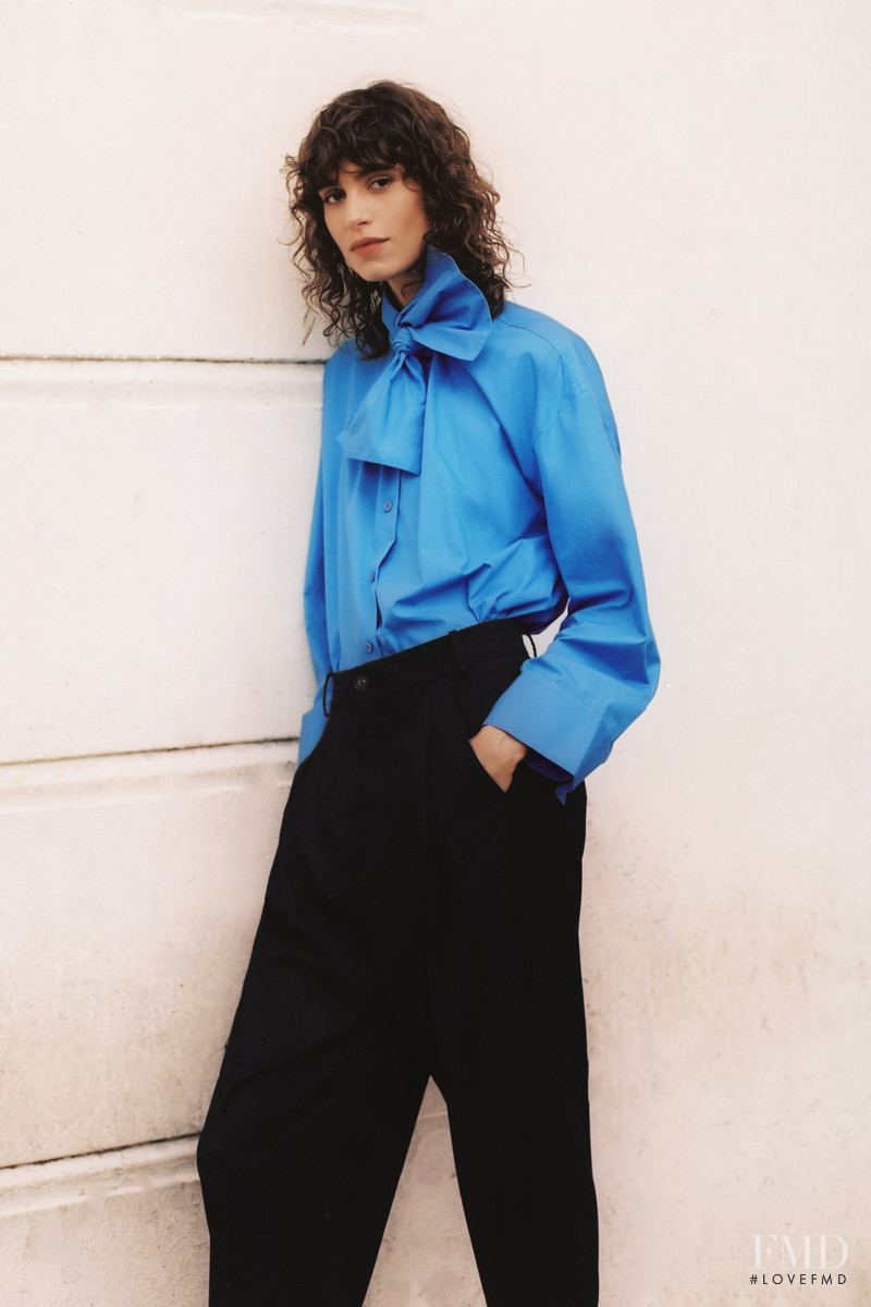 Mica Arganaraz featured in  the Zara lookbook for Spring 2021