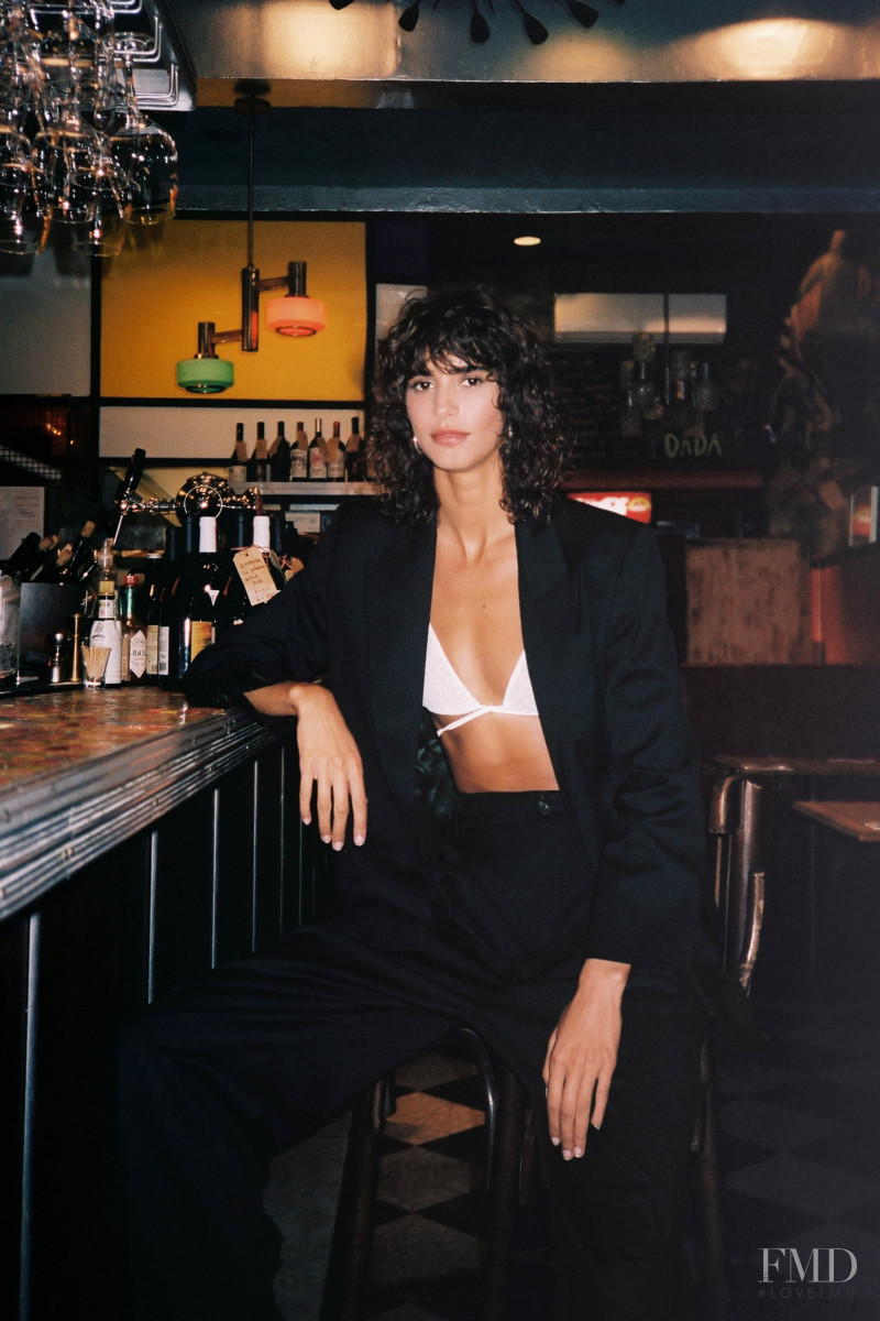 Mica Arganaraz featured in  the Zara lookbook for Spring 2021