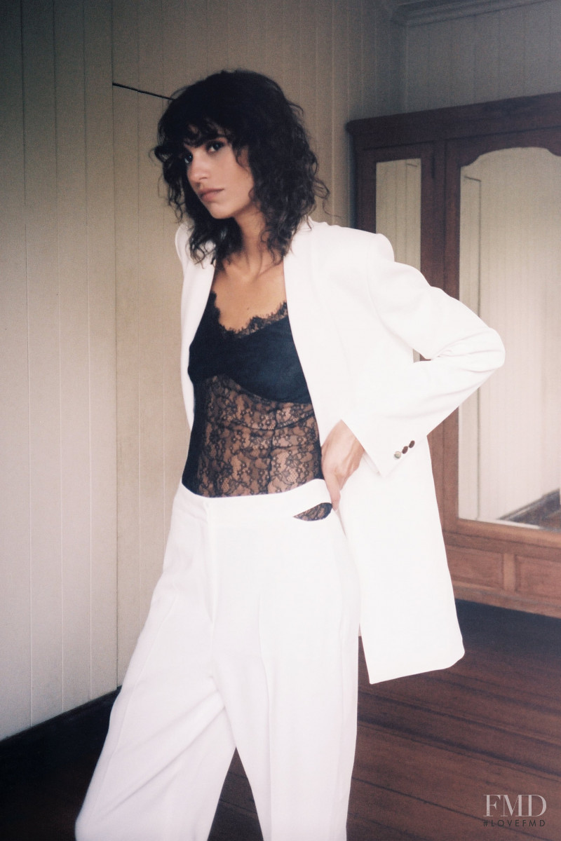 Mica Arganaraz featured in  the Zara lookbook for Spring 2021