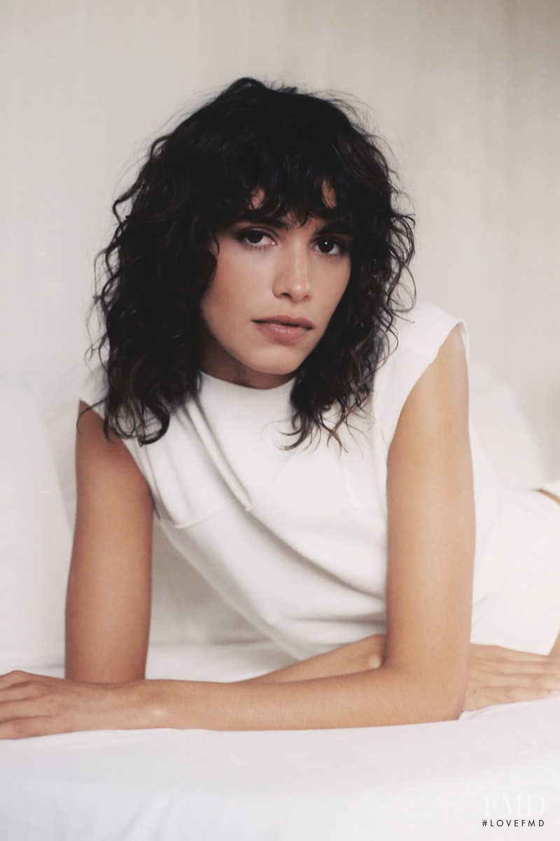 Mica Arganaraz featured in  the Zara lookbook for Spring 2021