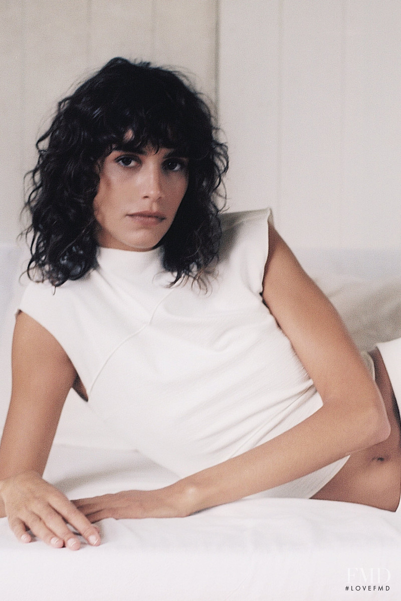 Mica Arganaraz featured in  the Zara lookbook for Spring 2021