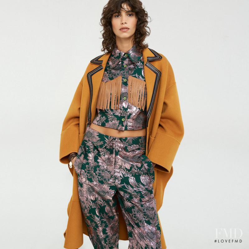 Mica Arganaraz featured in  the Jazmin Chebar advertisement for Autumn/Winter 2021