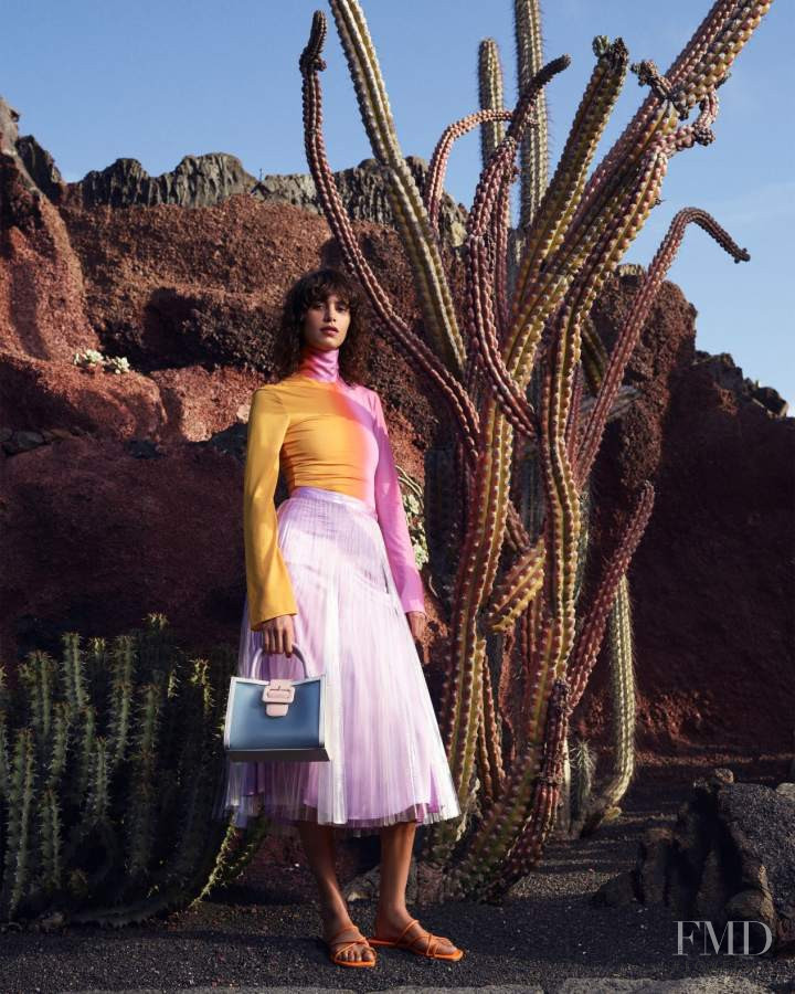 Mica Arganaraz featured in  the CCC lookbook for Spring/Summer 2021