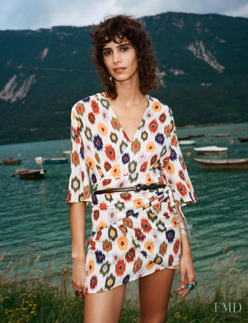 Mica Arganaraz featured in  the Zara Sulle Dolomiti lookbook for Spring/Summer 2021