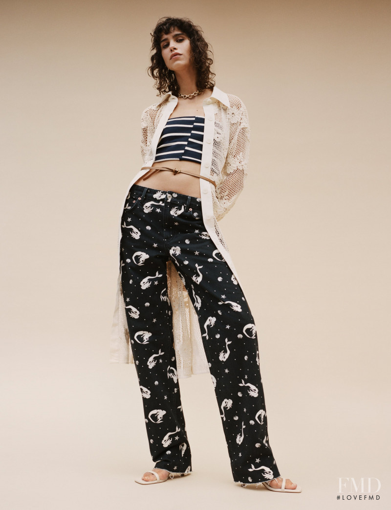 Mica Arganaraz featured in  the Zara Sulle Dolomiti lookbook for Spring/Summer 2021