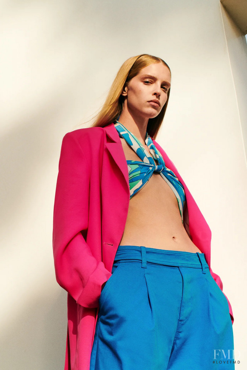 Abby Champion featured in  the Zara lookbook for Spring/Summer 2021