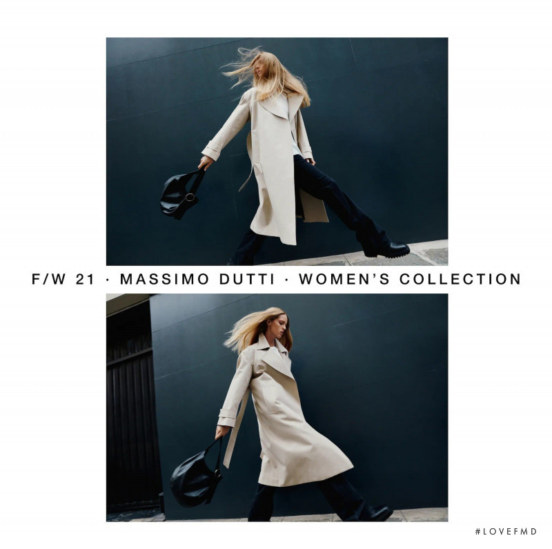 Abby Champion featured in  the Massimo Dutti New List lookbook for Pre-Fall 2021