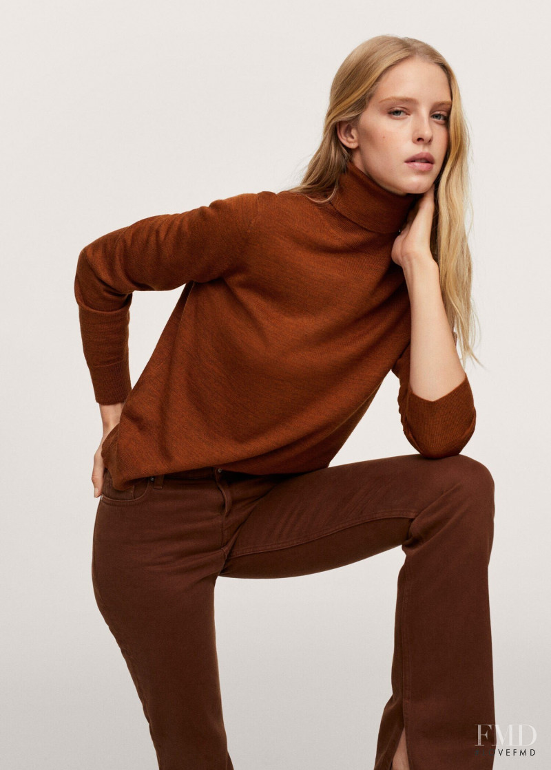 Abby Champion featured in  the Mango catalogue for Autumn/Winter 2021