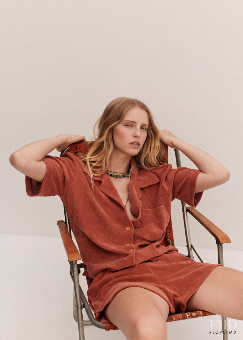 Abby Champion featured in  the Mango catalogue for Autumn/Winter 2021