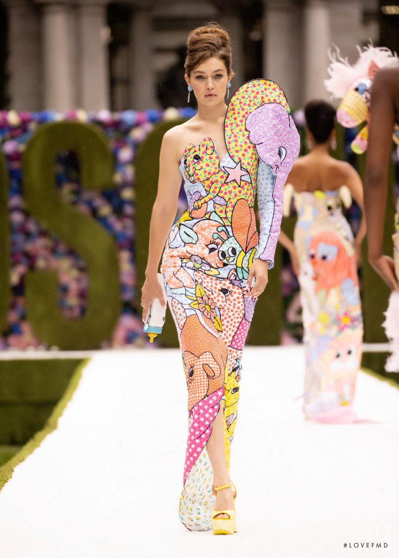 Gigi Hadid featured in  the Moschino fashion show for Spring/Summer 2022