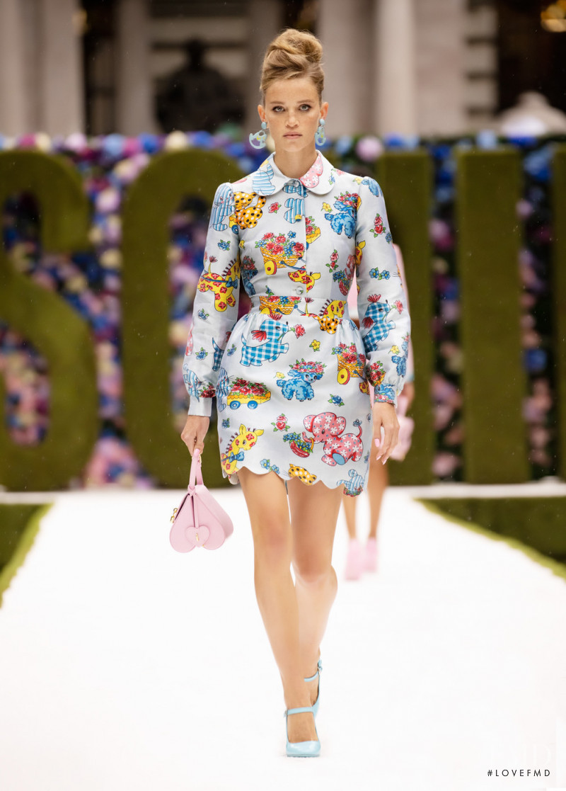 Rebecca Leigh Longendyke featured in  the Moschino fashion show for Spring/Summer 2022