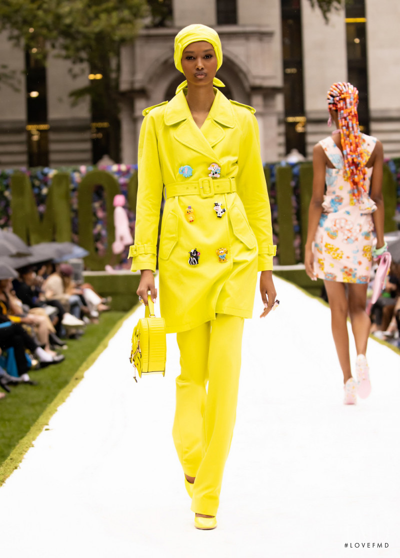 Ugbad Abdi featured in  the Moschino fashion show for Spring/Summer 2022