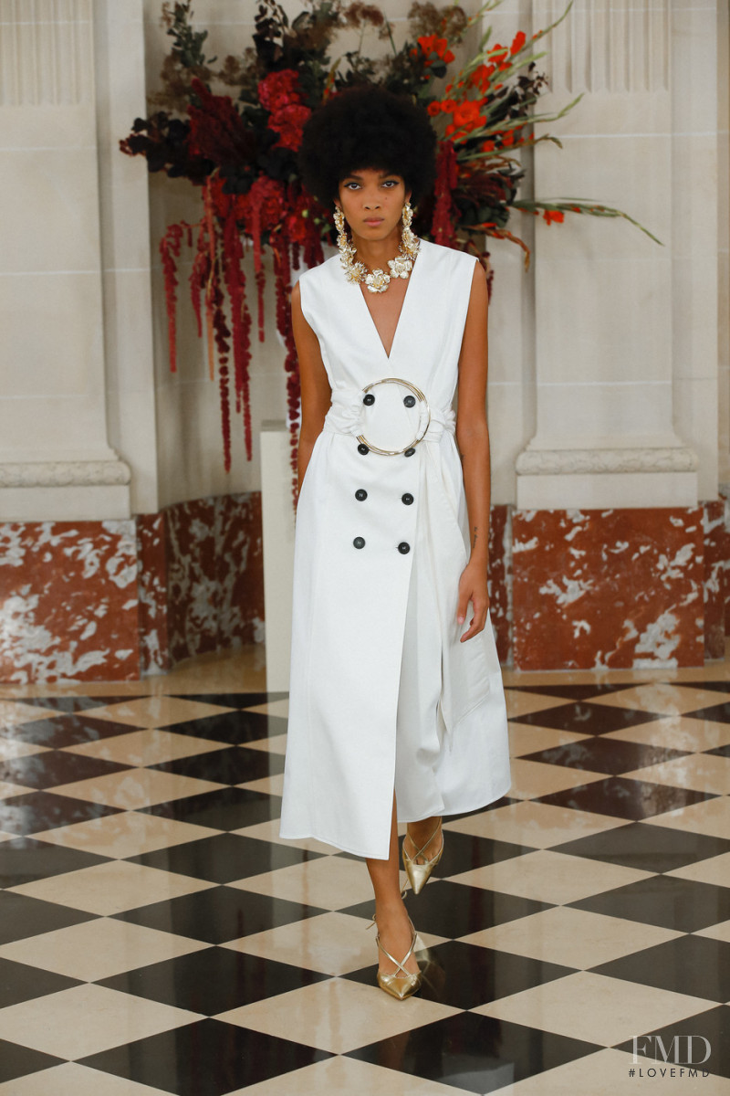 Licett Morillo featured in  the Carolina Herrera fashion show for Spring/Summer 2022