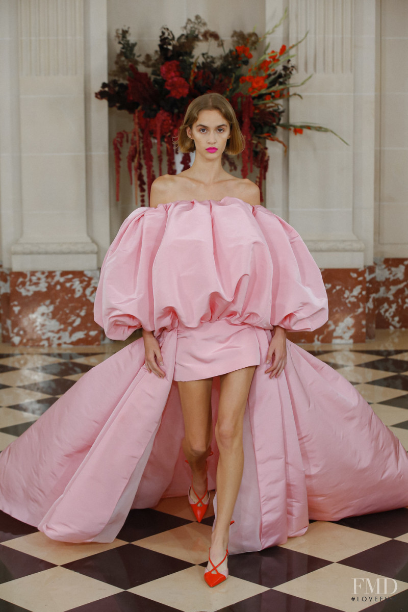 Quinn Elin Mora featured in  the Carolina Herrera fashion show for Spring/Summer 2022