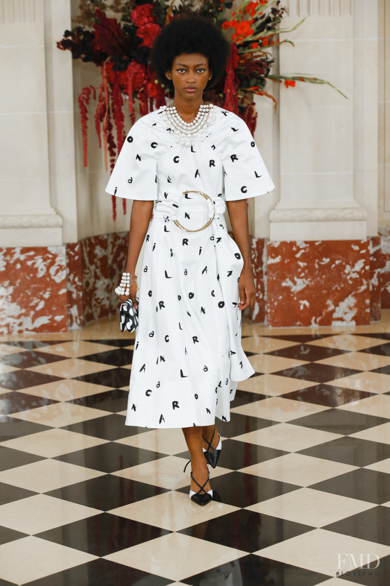 Toni Smith featured in  the Carolina Herrera fashion show for Spring/Summer 2022