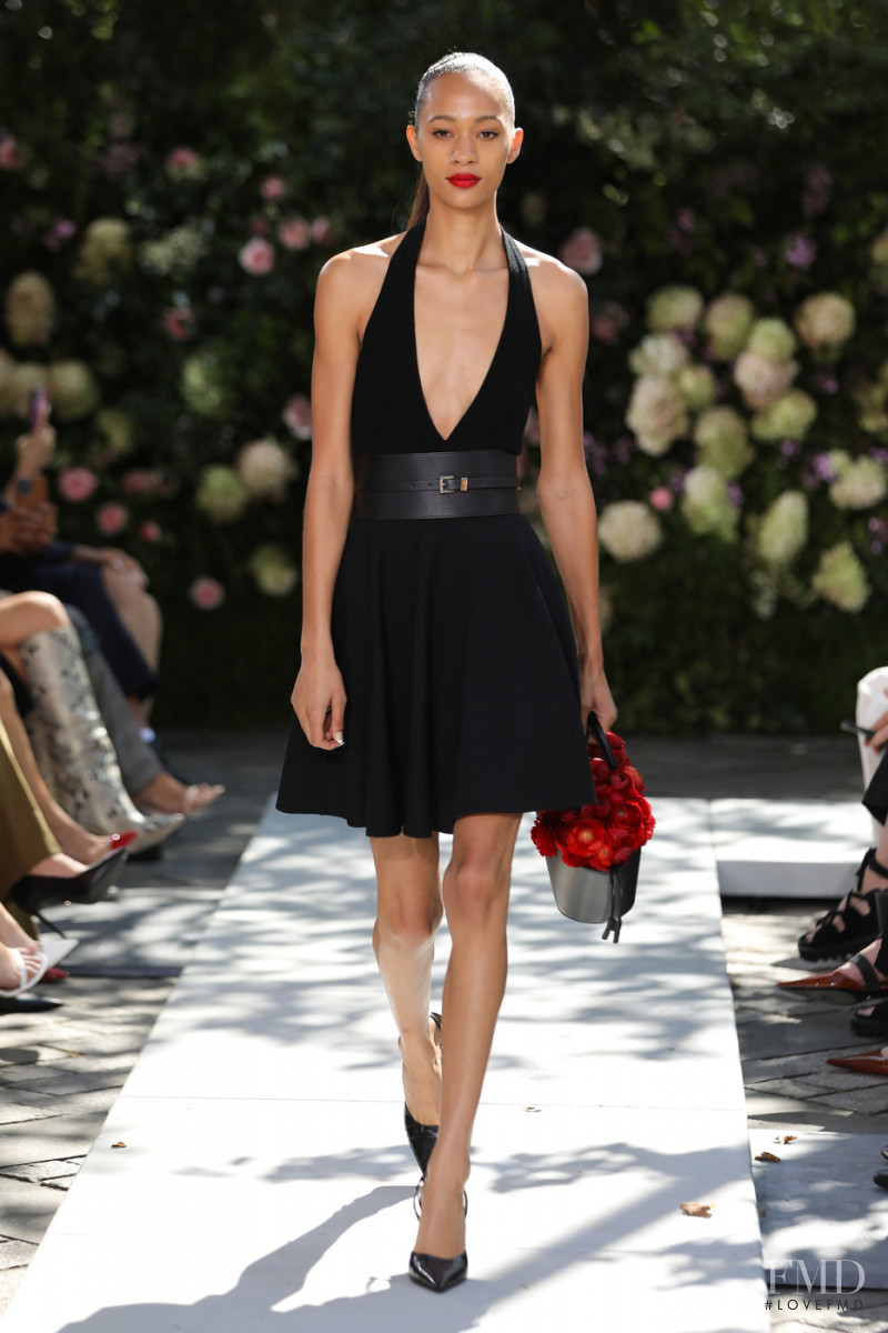 Selena Forrest featured in  the Michael Kors Collection fashion show for Spring/Summer 2022