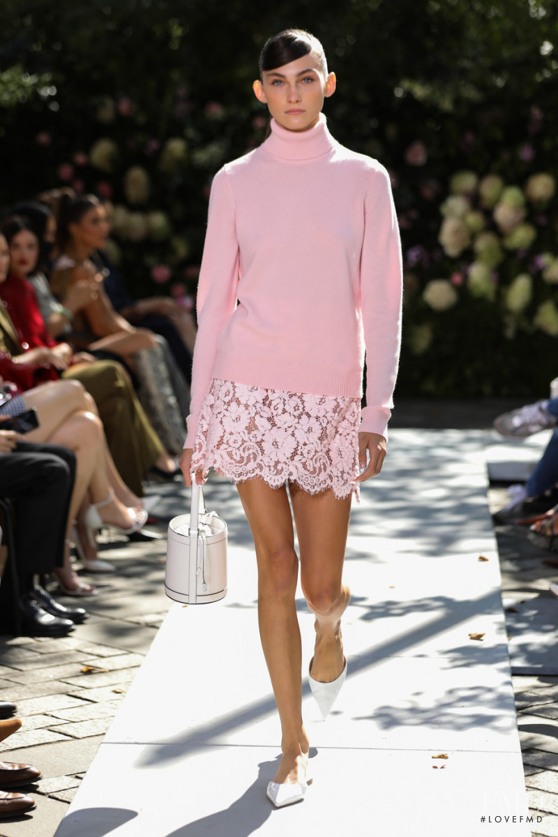 Olivia Petersen featured in  the Michael Kors Collection fashion show for Spring/Summer 2022