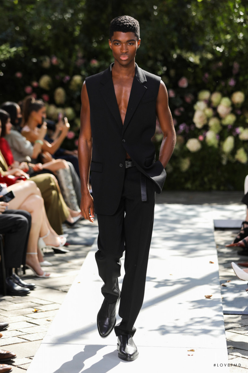 Alton Mason featured in  the Michael Kors Collection fashion show for Spring/Summer 2022