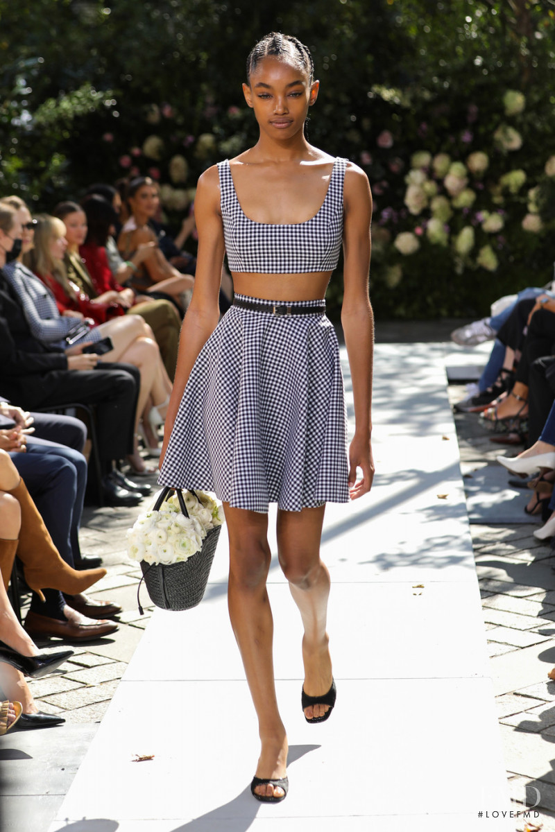 Majesty Amare featured in  the Michael Kors Collection fashion show for Spring/Summer 2022