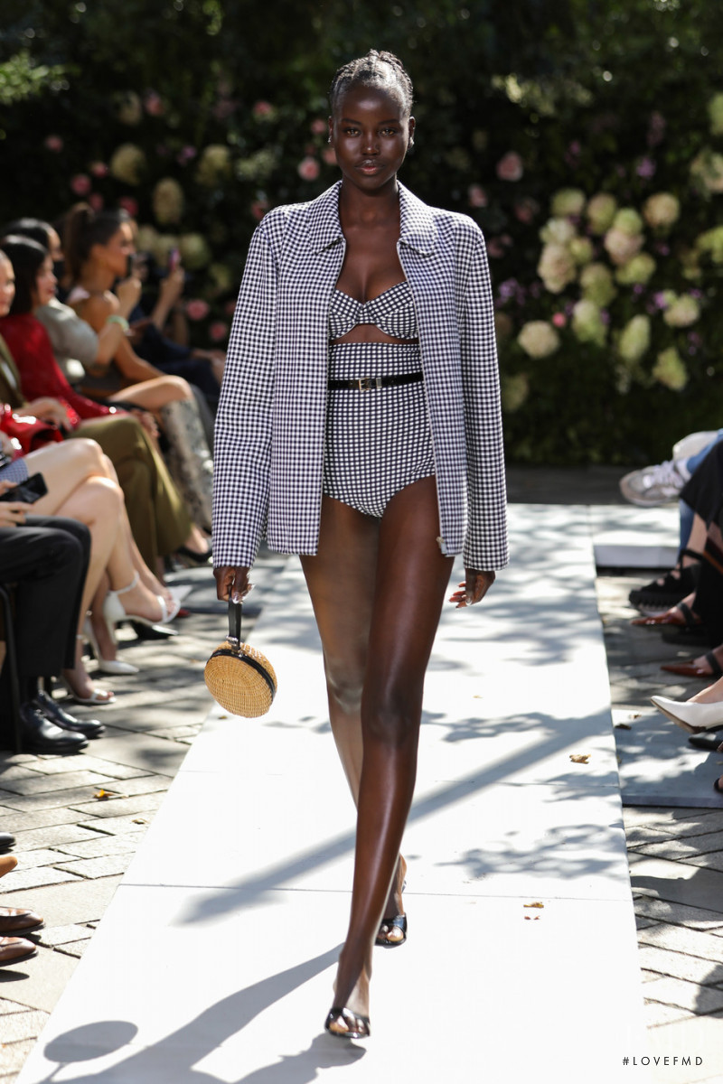 Adut Akech Bior featured in  the Michael Kors Collection fashion show for Spring/Summer 2022