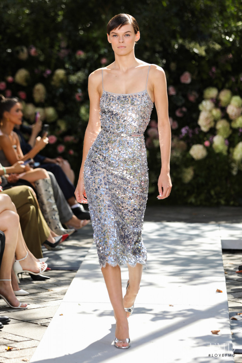 Cara Taylor featured in  the Michael Kors Collection fashion show for Spring/Summer 2022