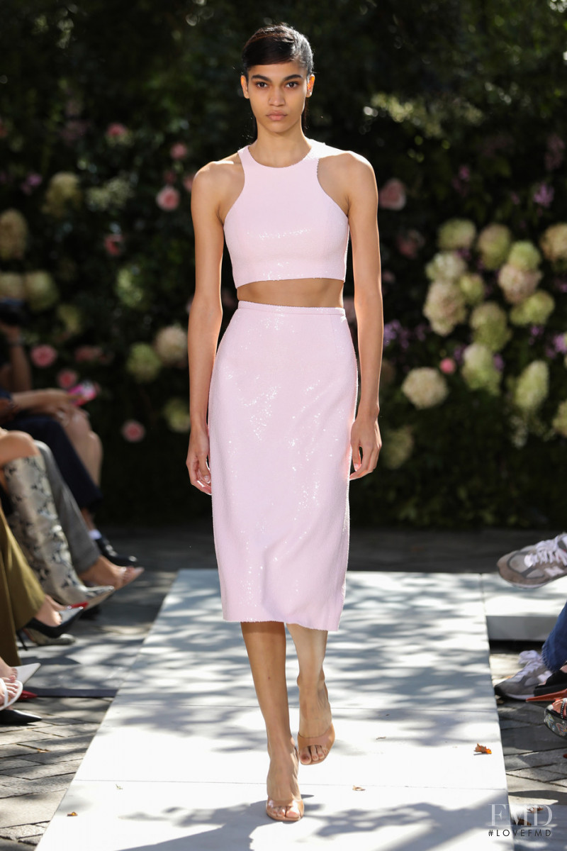 Raynara Negrine featured in  the Michael Kors Collection fashion show for Spring/Summer 2022