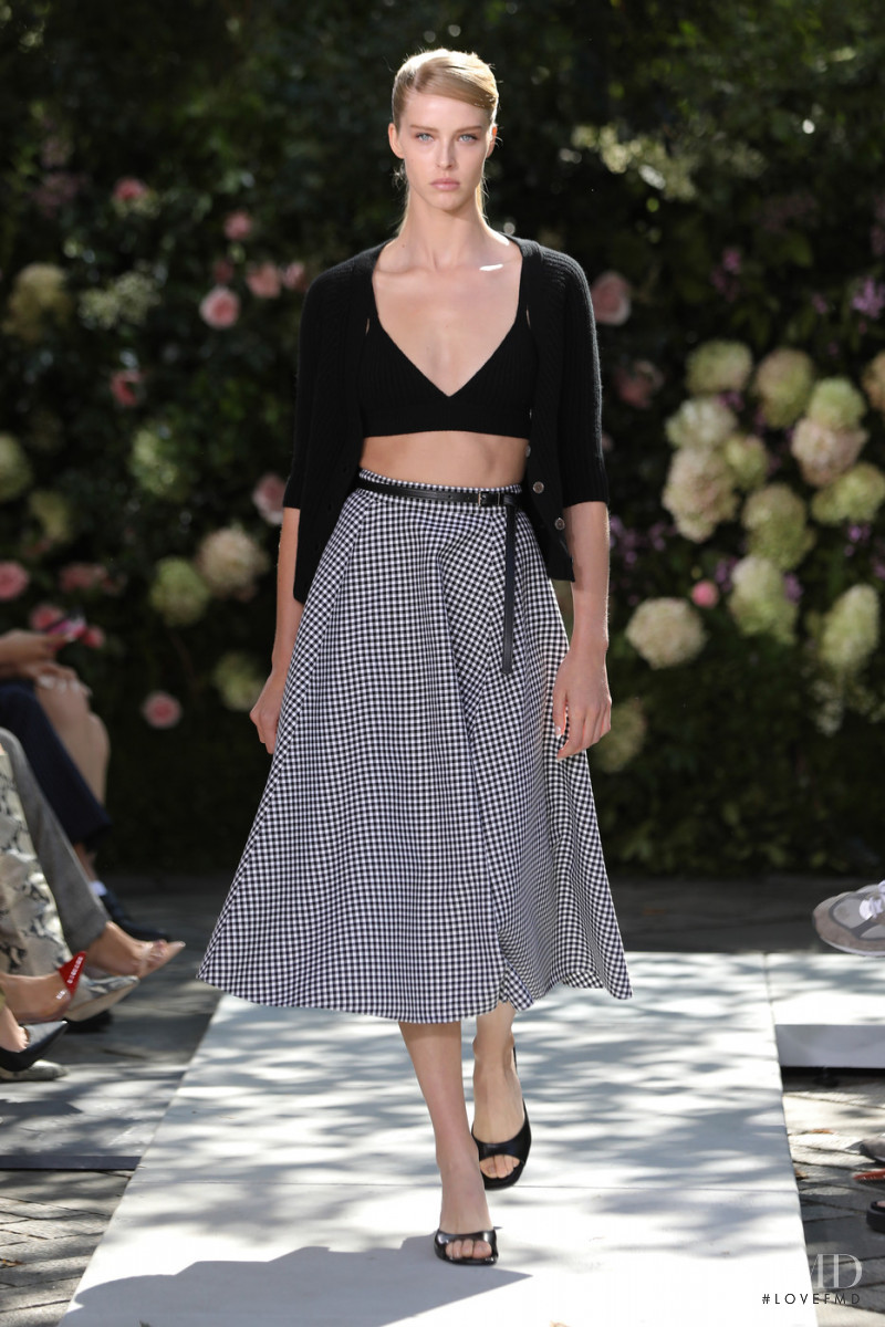 Abby Champion featured in  the Michael Kors Collection fashion show for Spring/Summer 2022