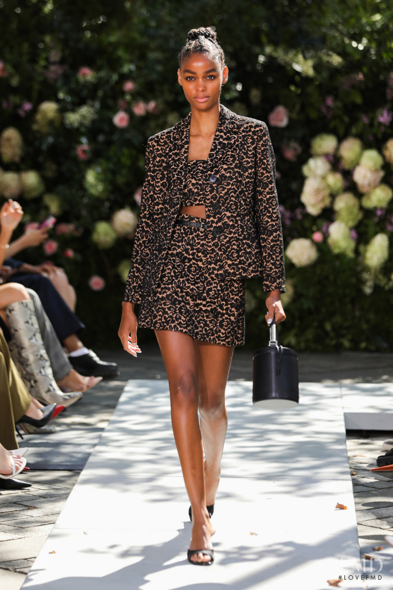 Blesnya Minher featured in  the Michael Kors Collection fashion show for Spring/Summer 2022