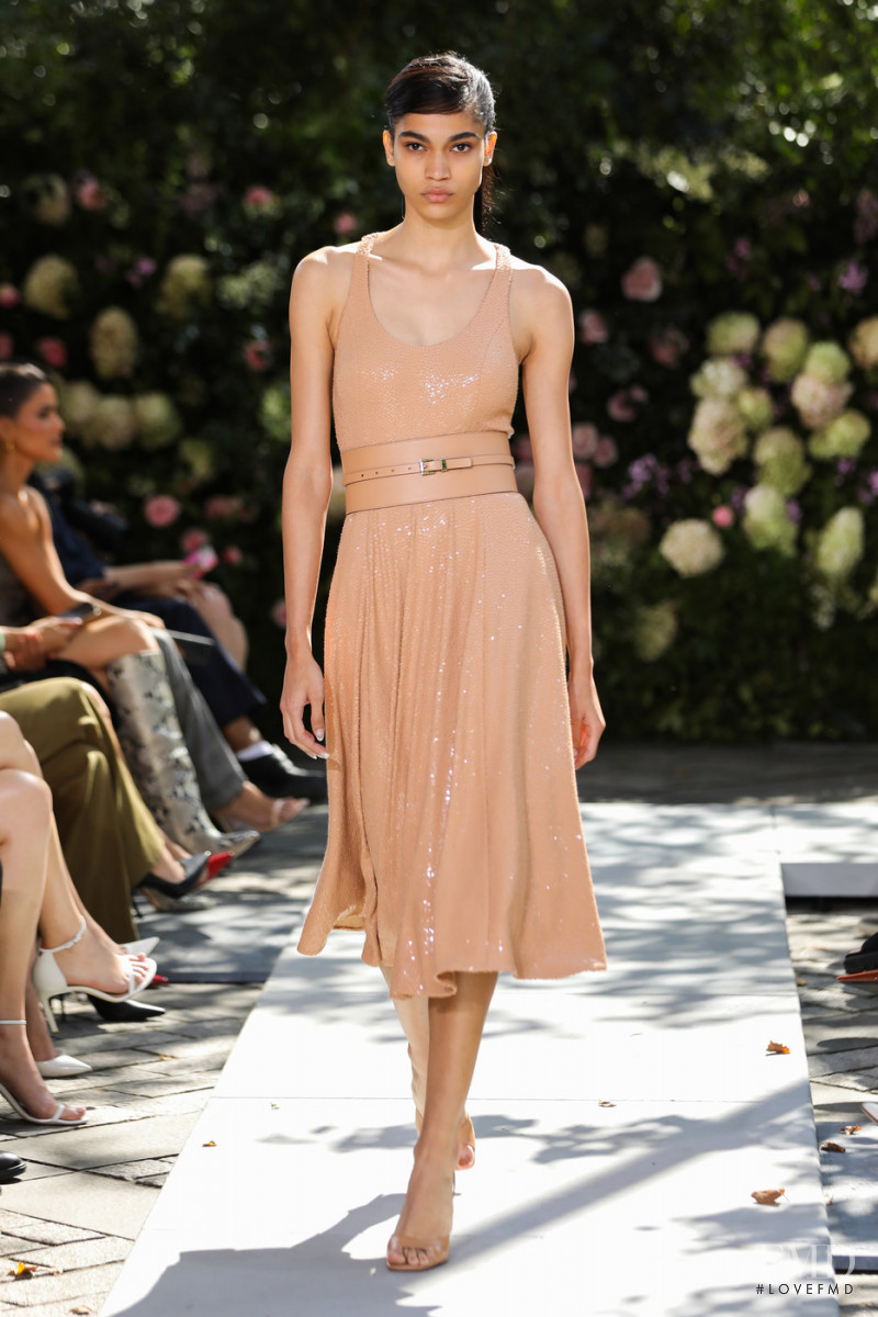 Raynara Negrine featured in  the Michael Kors Collection fashion show for Spring/Summer 2022