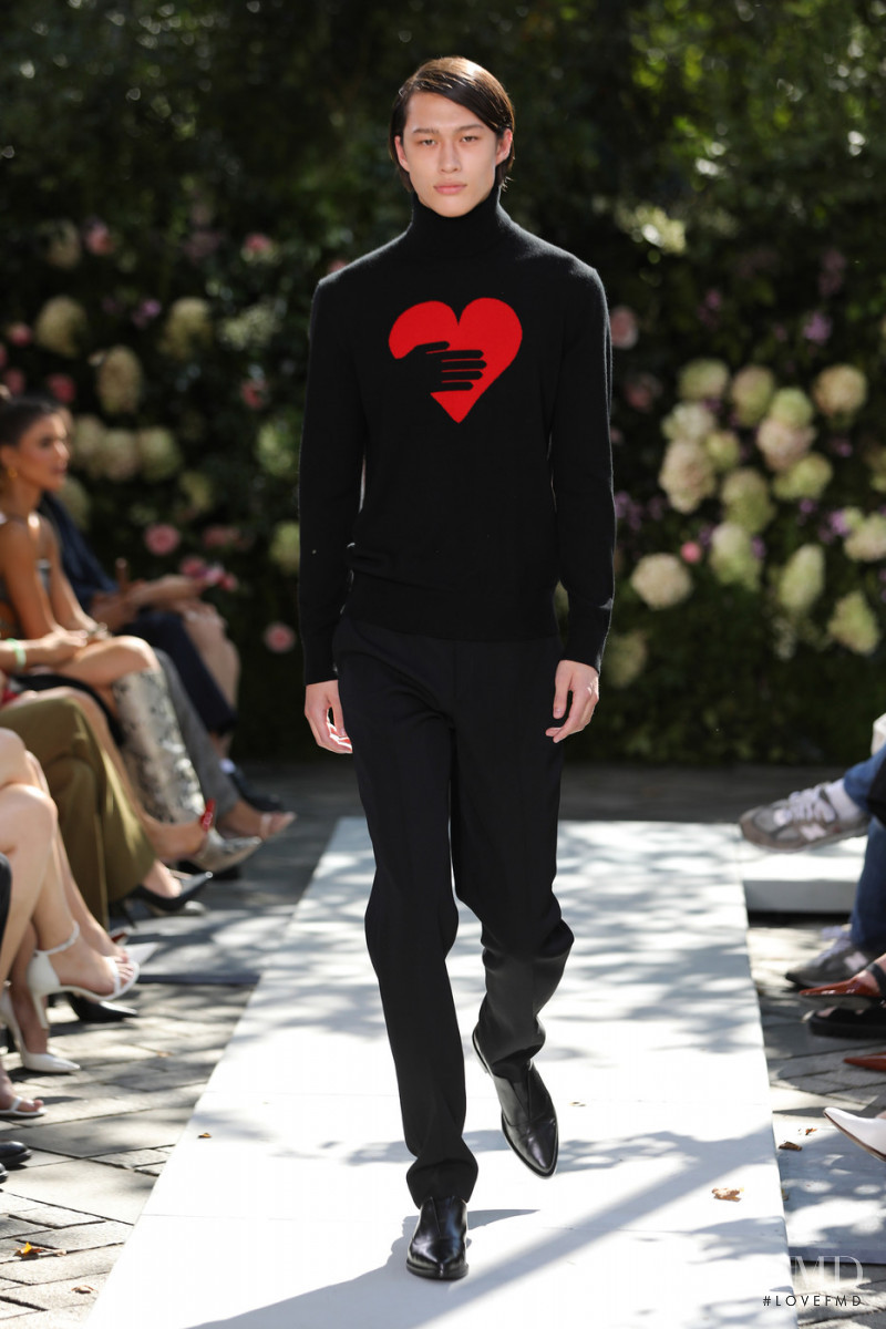 Mathieu Simoneau featured in  the Michael Kors Collection fashion show for Spring/Summer 2022