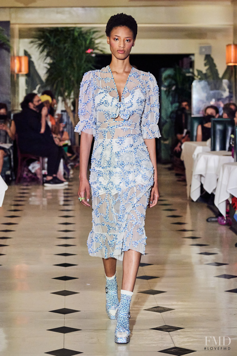 Janaye Furman featured in  the Anna Sui fashion show for Spring/Summer 2022