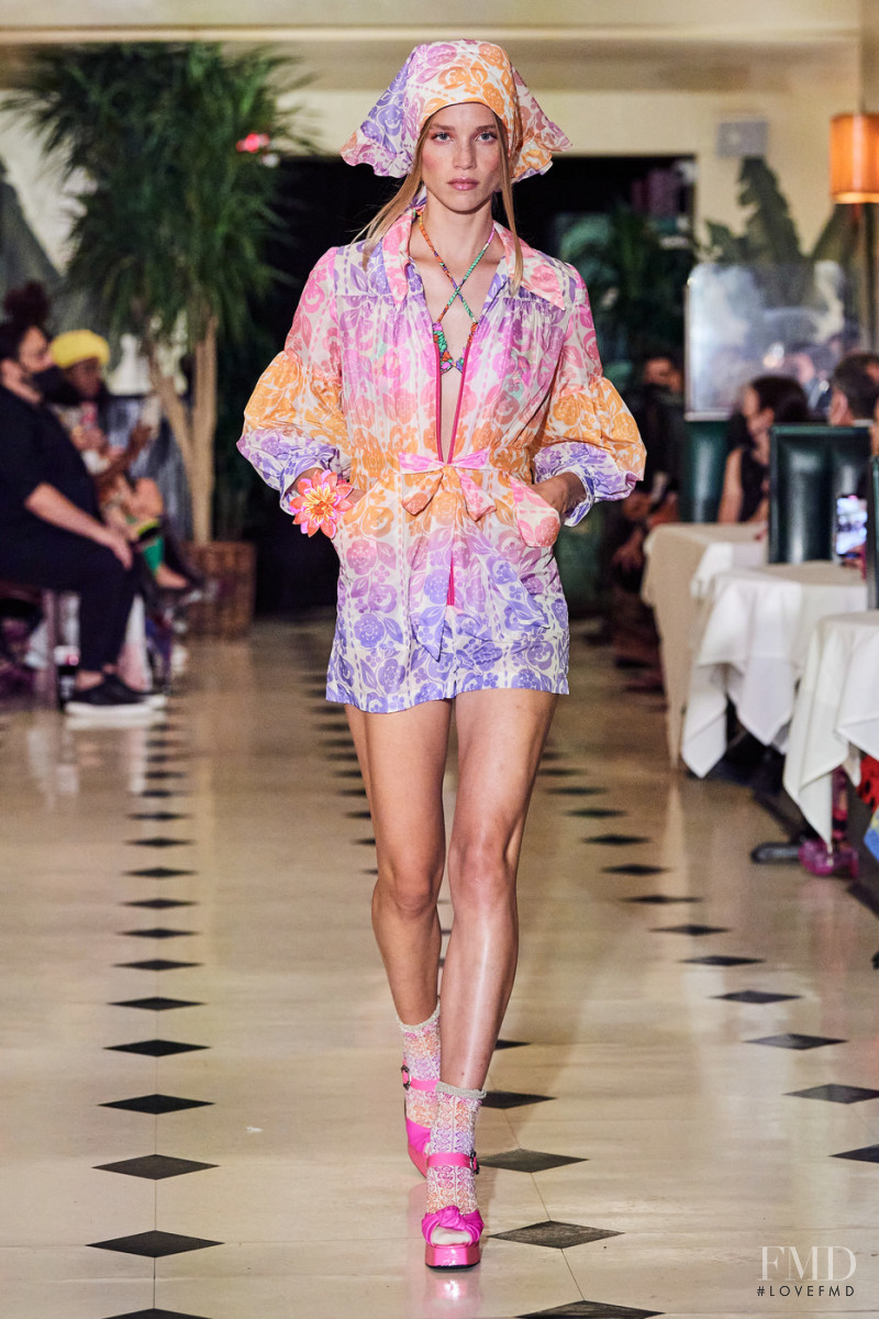 Rebecca Leigh Longendyke featured in  the Anna Sui fashion show for Spring/Summer 2022