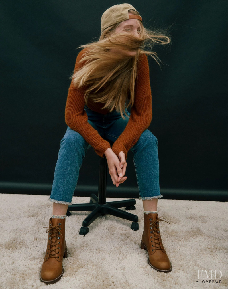 Abby Champion featured in  the Madewell Fall Mood lookbook for Fall 2021