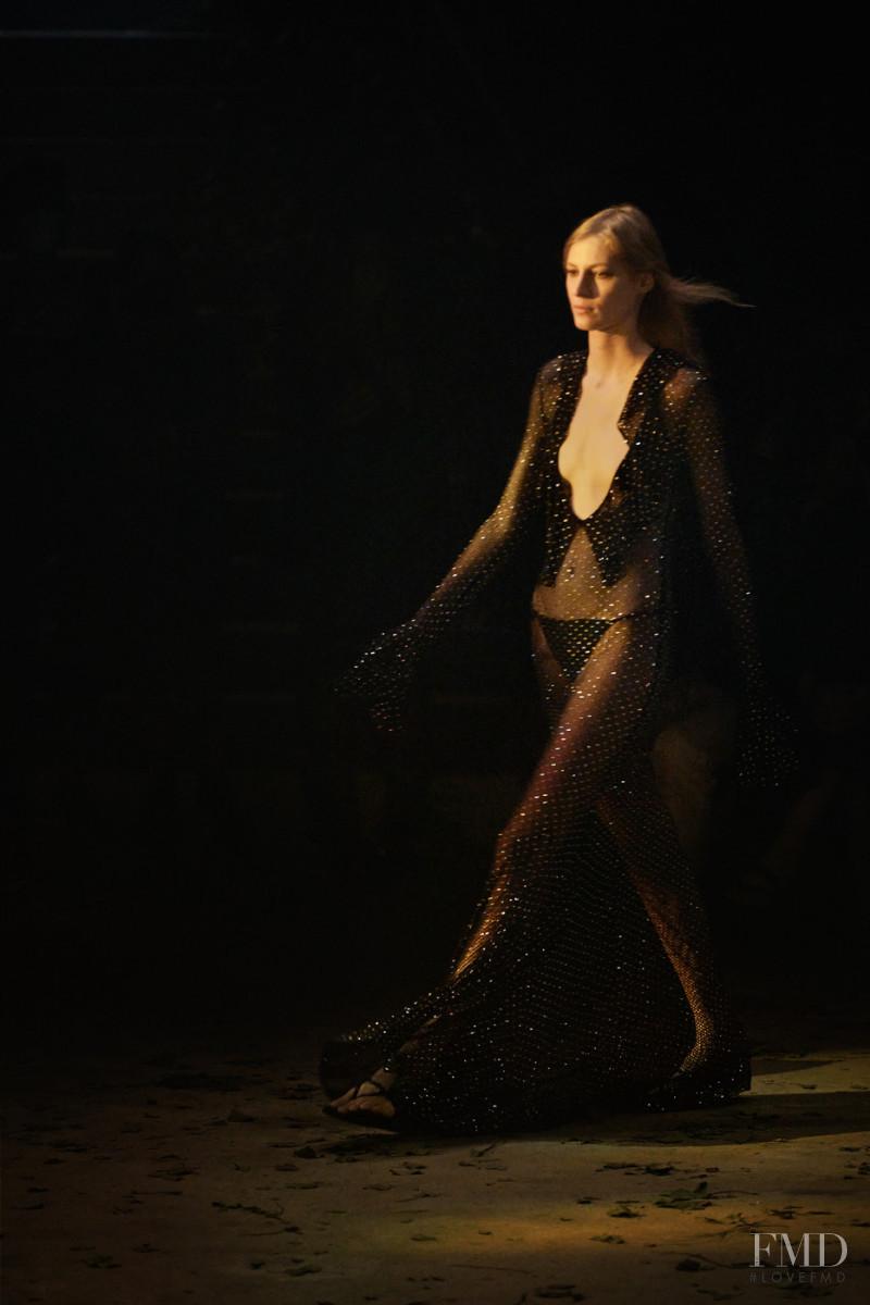 Julia Nobis featured in  the Khaite fashion show for Spring/Summer 2022