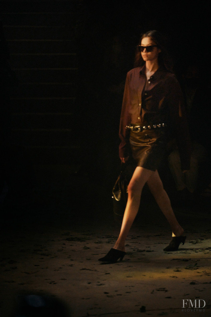 Mika Schneider featured in  the Khaite fashion show for Spring/Summer 2022
