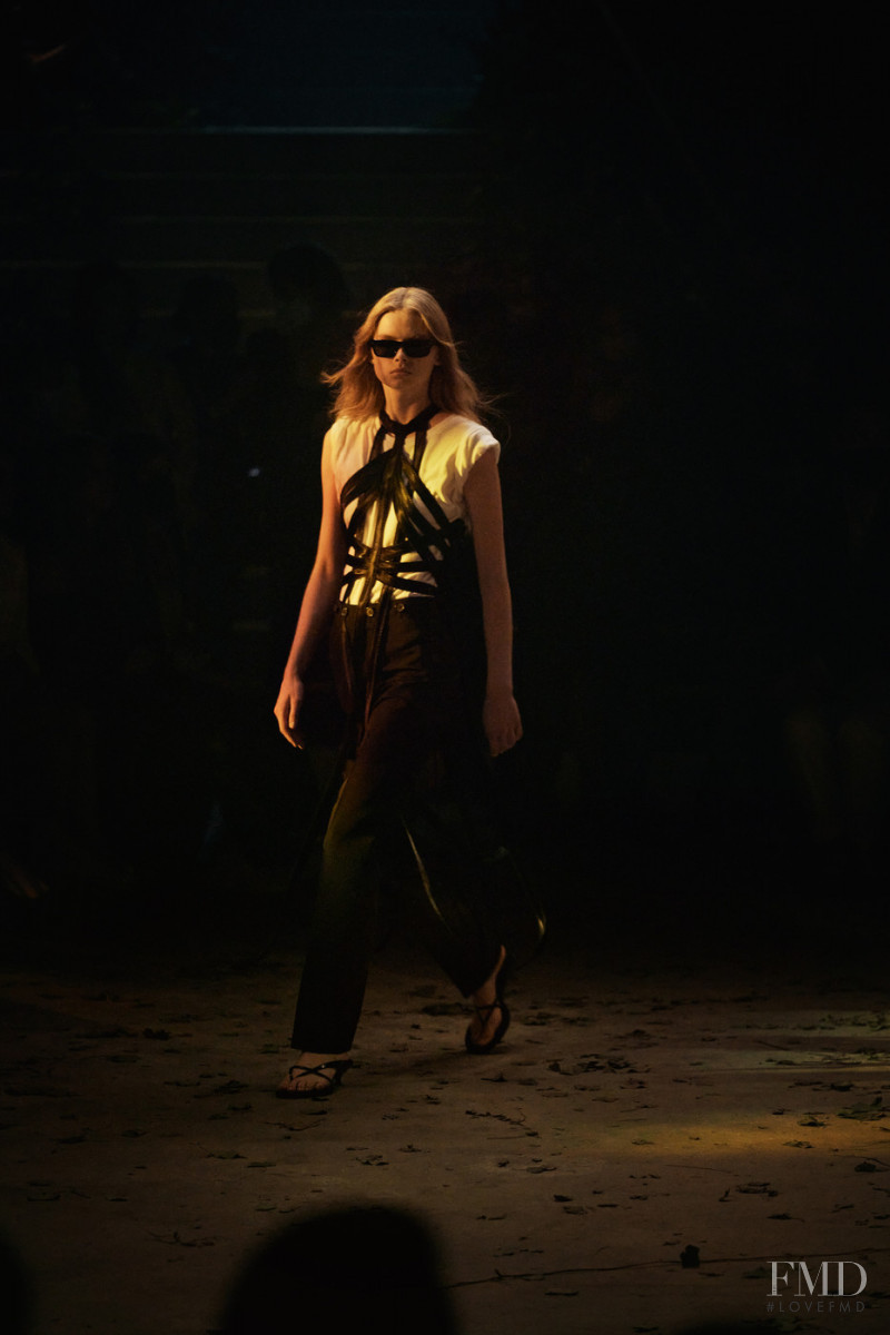 Evie Harris featured in  the Khaite fashion show for Spring/Summer 2022