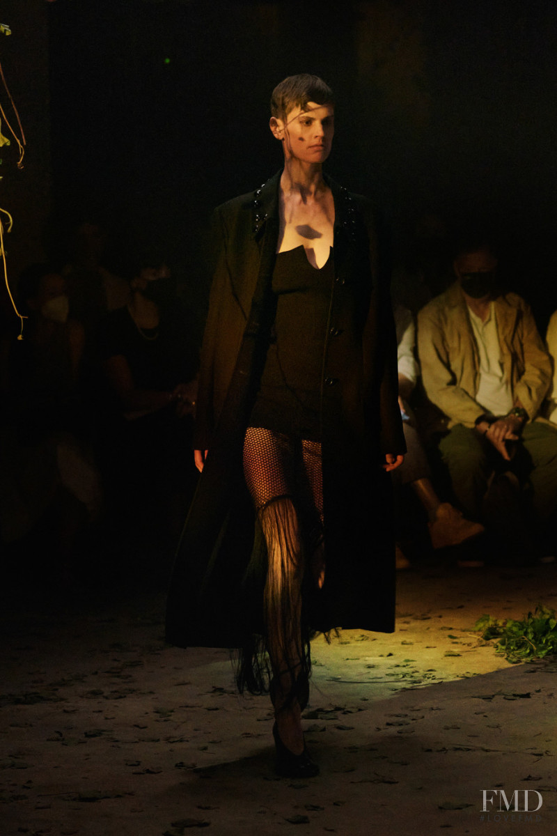 Saskia de Brauw featured in  the Khaite fashion show for Spring/Summer 2022