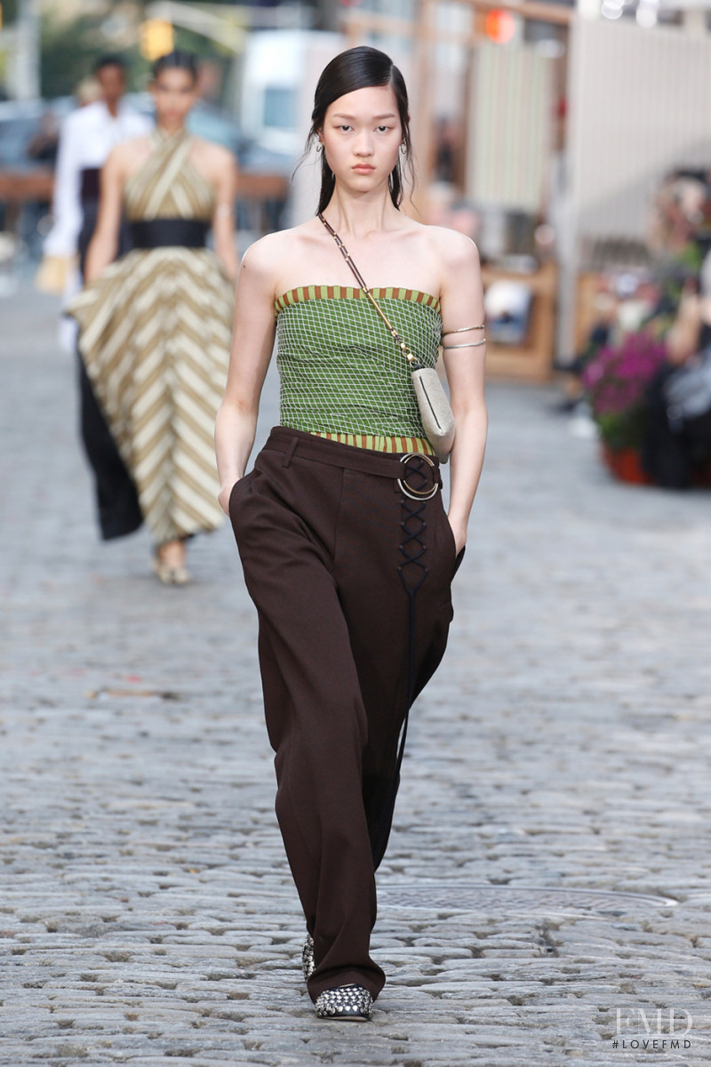 Chloe Oh featured in  the Tory Burch fashion show for Spring/Summer 2022